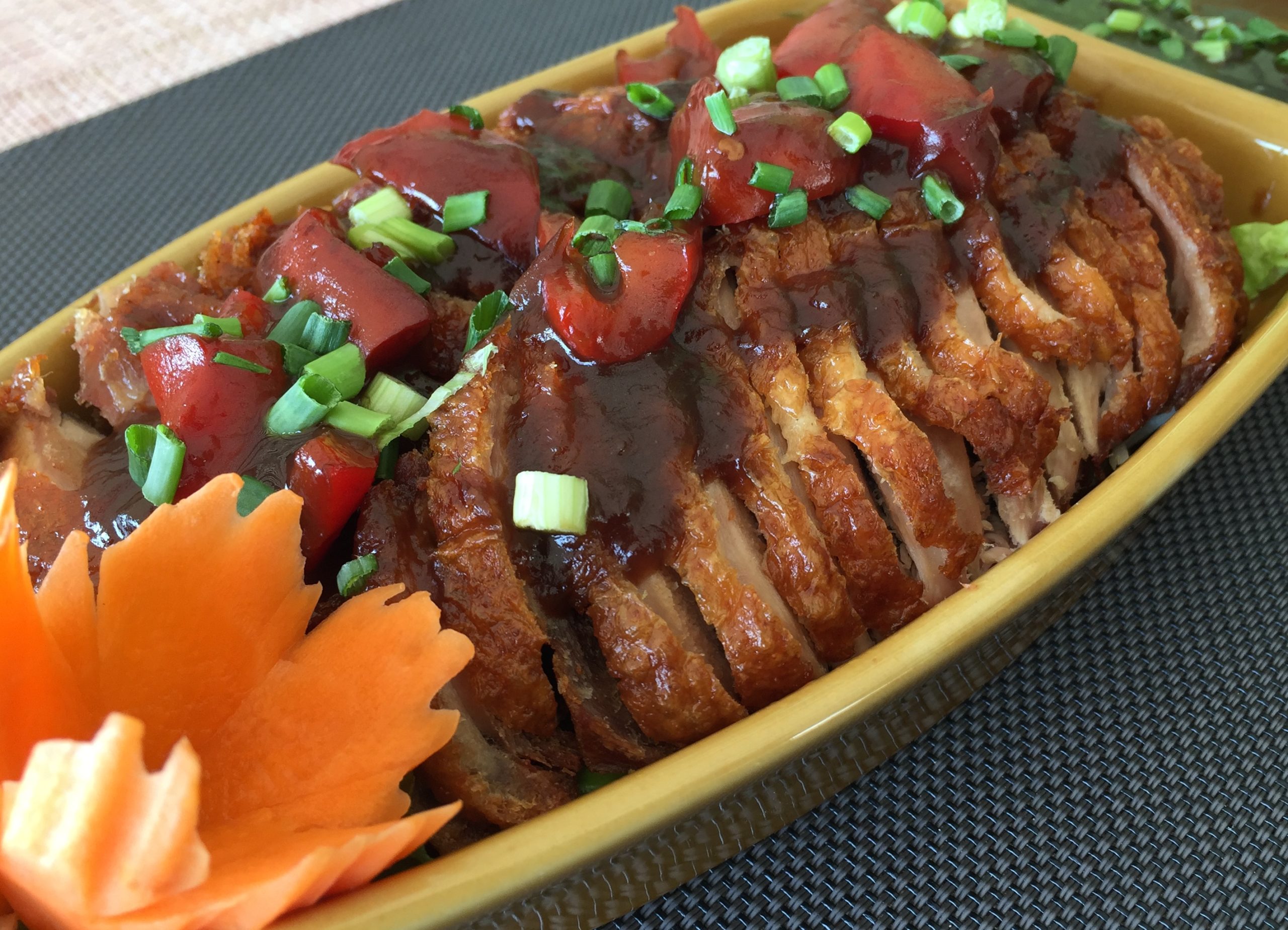 Crispy duck with tamarind sauce 🌶️ - Sabai Thai Restaurant, Etoy